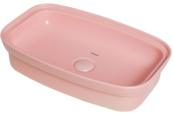 Smanni Fang 60 GM Çanak Lavabo 60x37 Cm Mat Pembe.